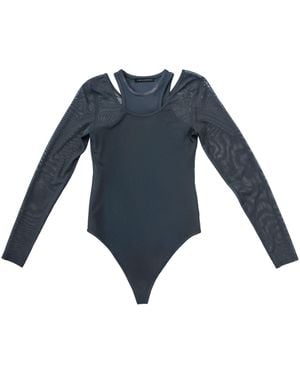 Circular Path Betty Bodysuit - Blue