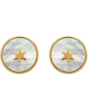 Emma Holland Jewellery Mother Of Pearl & Star Clip Earrings - Metallic