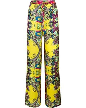 Boutique Kaotique Funky Flowy Pants - Yellow