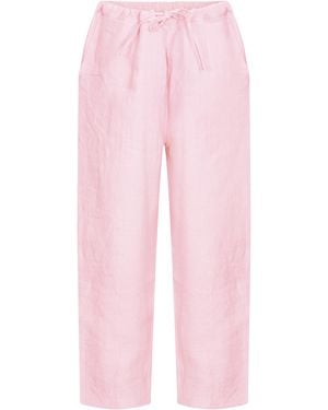 NoLoGo-chic Life Style Plain Trouser Linen Shell - Pink