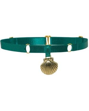 Empress Mimi Venus Choker With Shell Detail - Green