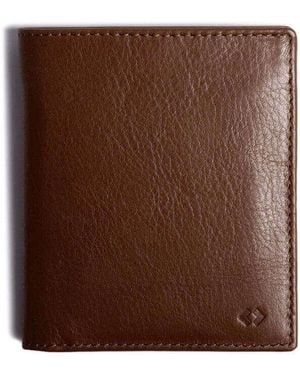Harber London Leather Bifold Zip Wallet With Rfid Protection - Black