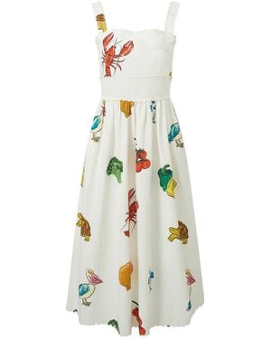 Pecanpepperpelican Vhagar Sleeveless Midi Dress - Metallic