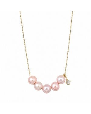 Ninemoo Ballet Rosé Quintette Necklace - Metallic