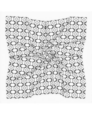 FORZA CAVALLO Horse & Shoe Square Scarf - Black