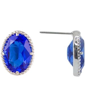 Grosse Platinum & Majestic Crystal Earrings, Series Dazzle - Blue