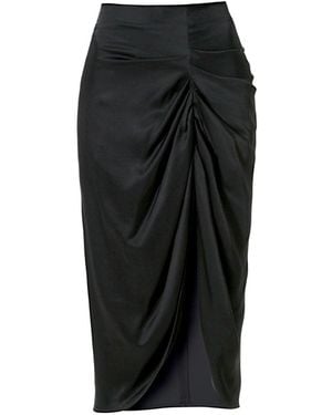 AGGI by HALEWSKI Katy Glossy Skirt - Black