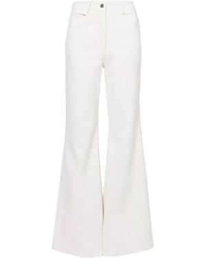 Amy Lynn 'Lupe Matte Wide Leg Leather Trousers - White