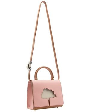 Absurde One Way Leather Bag - Pink