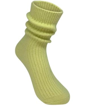 HIGH HEEL JUNGLE by KATHRYN EISMAN Cashmere Socks - Green