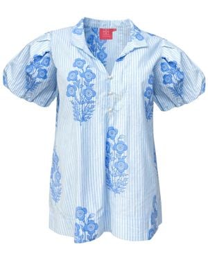 Just Darviny Virginia Top Bouquet - Blue