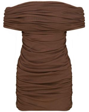 Thisisu Collection Sheer Dress - Brown