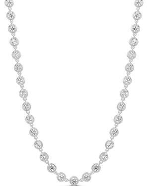 SHYMI Round Victorian Style Tennis Necklace - Metallic