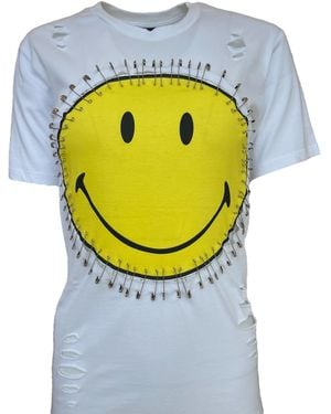 Any Old Iron Just Safe Smiley T-Shirt - Grey