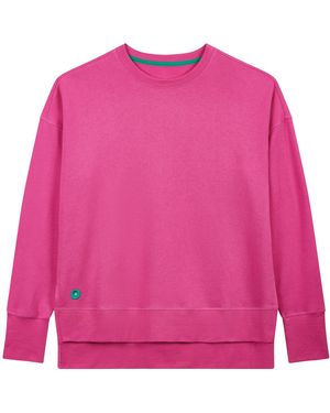 Lounge Longline Sweatshirt Hot - Pink