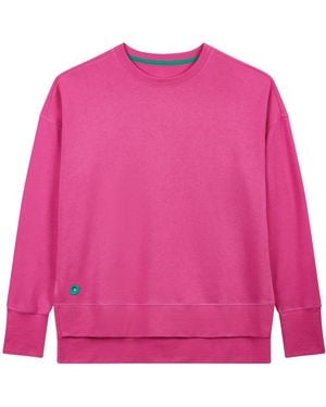 Lounge Longline Sweatshirt Hot - Pink