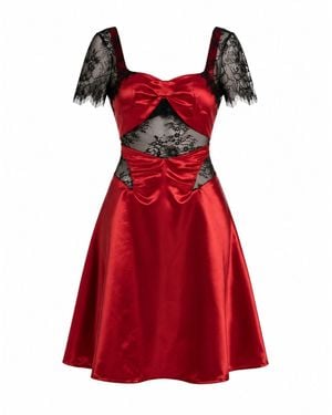 Amortizia Eternal Flame Dress - Red