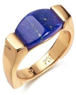 Retro Chic Ishtar Goddess Ring - Blue