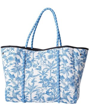 Pop Ups Brand Everyday Tote Popups Toile - Blue