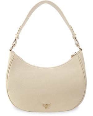 Apatchy London Neutrals The Lucy Stone Leather Bag - Natural