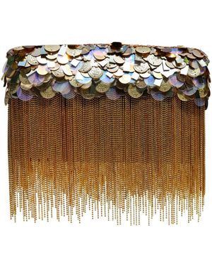 Simitri Shimmy Ombre Clutch - Metallic