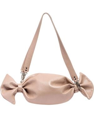 Laura Olaru Candy Pearly Leather Bag - Pink