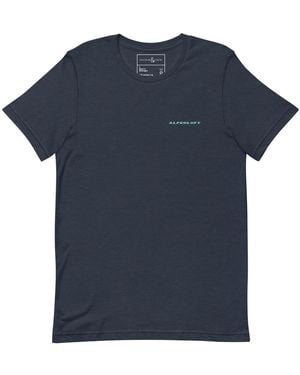 Anchor and Crew Higher Grounds Postmark Organic Cotton T-Shirt - Blue