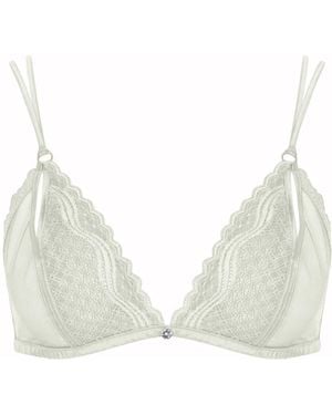 House of Silk Neima Lace Triangle Bra Mint - Green