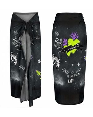 LOVEIST STORE Asteroid Viscose Sarong Pareo - Blue