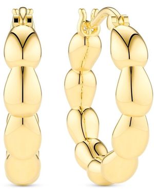 Sif Jakobs Jewellery Earrings Goccia Cerchi Pianura - Metallic