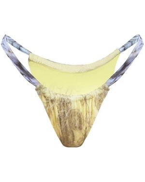 Animal Neutrals Jaunet Bikini Bottom - Yellow