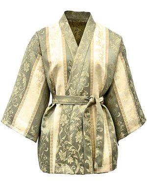 Couture to Your Door Neutrals And Tailored Kimono - Metallic