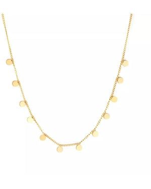 Nazzar Disc Dangle Necklace - Metallic