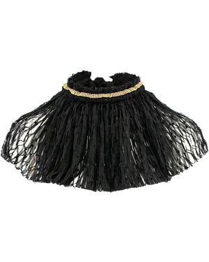 Silvia Serban Laser Cut Veil Collar - Black