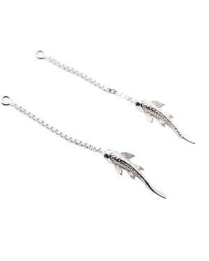 NASI SILVER Neshama Fish Dangles - Metallic