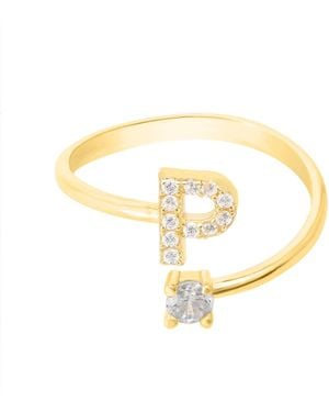 LÁTELITA London Initial Ring P - Metallic