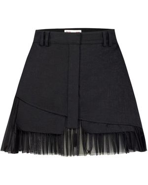 Pcfg Your Itch Pleated Skirt - Black