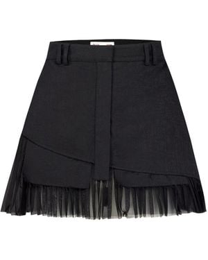 Pcfg Your Itch Pleated Skirt - Black