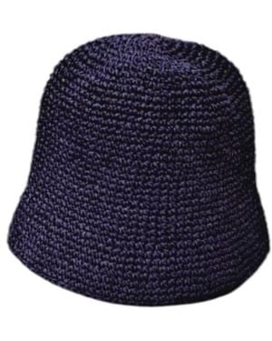 Springmoonatelier Handmade Raffia Hat - Blue