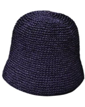 Springmoonatelier Handmade Raffia Hat - Blue
