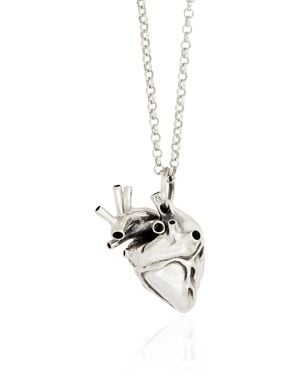 Strange Fruit Heart Pendant - Metallic