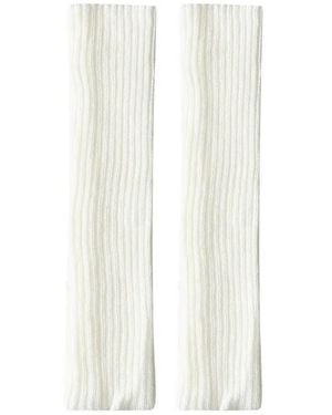 Monosuit Knitted Leg Warmers - White
