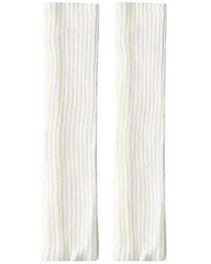 Monosuit Knitted Leg Warmers - White