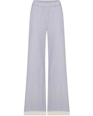NAZLI CEREN Anville Linen Pants - Purple