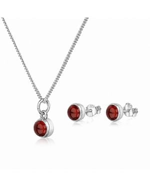 The Jewellery Store London January Birthstone Jewellery Set - White