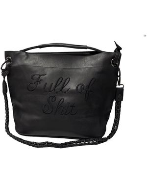 Lilly Loves Full Of Shit Long Shoulder Bag - Black
