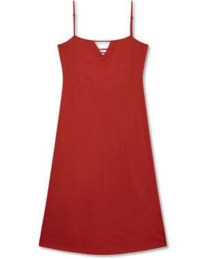 Marianne by Marie Jordane Karma Open-Back Midi Dress - Red