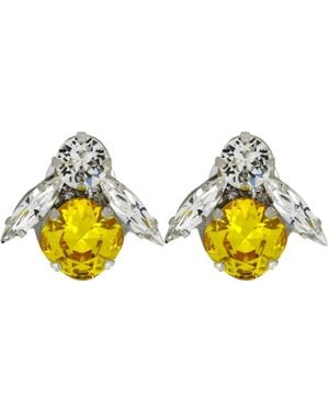 Vickisarge The Big Bee Earrings - Black