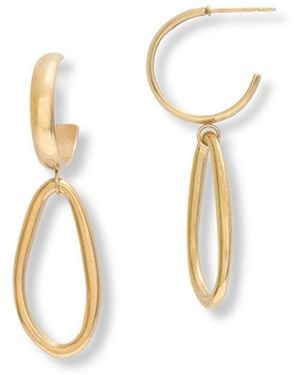A Weathered Penny Meri Hoops - Metallic