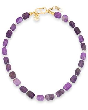 Kybele Studio Lunar Harmony Necklace With Amethyst & Pearls - Pink